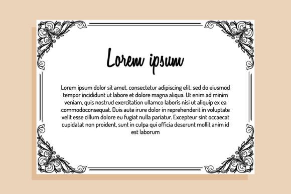 Download Vintage Border or Frame Hand Drawing - Vintage border Collection