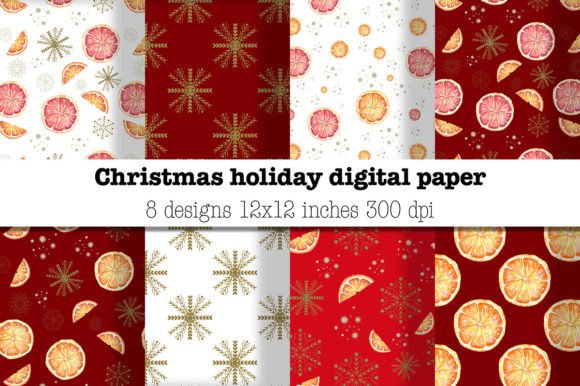 Download Christmas Holiday Digital Paper - Holiday digital paper Collection