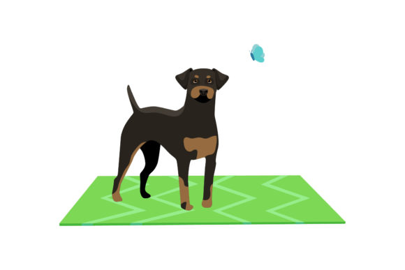Download Dog Illustration with Cute Pose - Dog illustration Collection